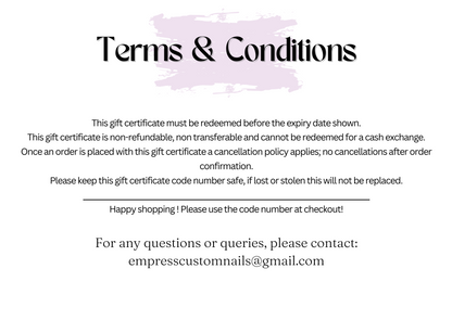 Gift Certificate